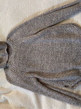 Prana Gray Marled Turtleneck Sweater